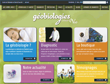 Tablet Screenshot of geobiologies.fr